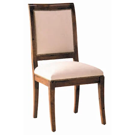 Country English High Back Side Chair